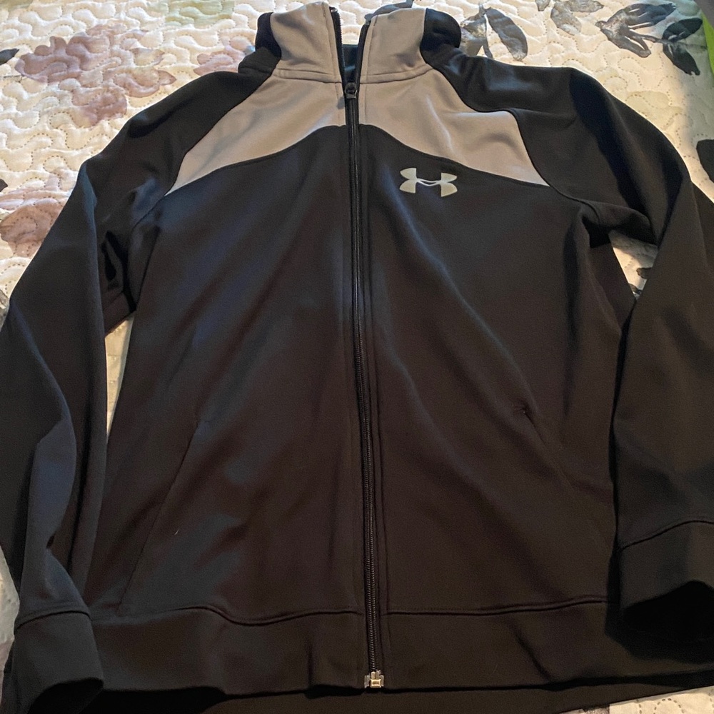 Under Armour Black and Gray Athletic Jacket